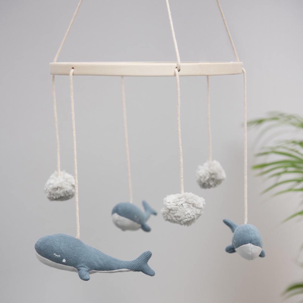 Crib mobile - Whale